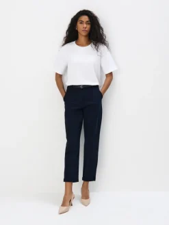 MOHITO Bawełniana biała koszulka biau0142y Fashion