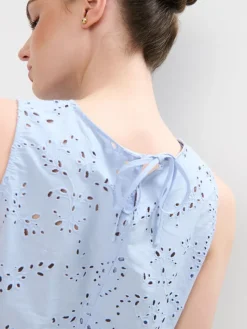 MOHITO Bawełniana błękitna bluzka bu0142u0119kitny Outlet