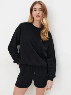 MOHITO Bawełniana bluza czarny Discount