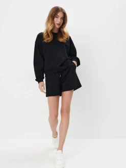 MOHITO Bawełniana bluza czarny Discount