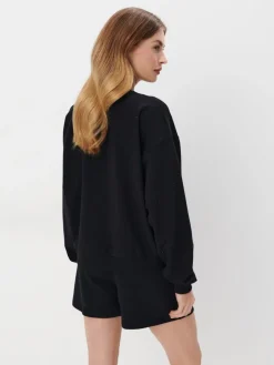 MOHITO Bawełniana bluza czarny Discount