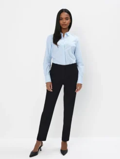 MOHITO Bawełniana koszula w paski bu0142u0119kitny Fashion