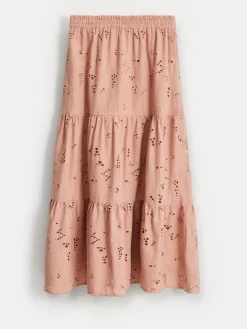 MOHITO Bawełniana spódnica maxi bru0105zowy Clearance