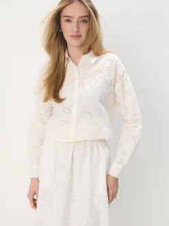 MOHITO Bawełniana spódnica midi kremowy Fashion