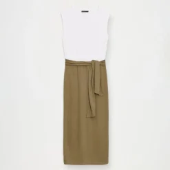 MOHITO Bawełniana sukienka midi biau0142y Best