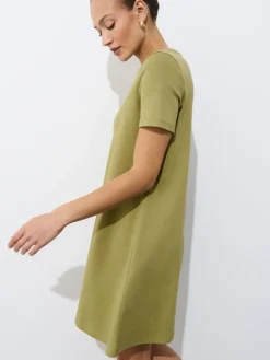 MOHITO Bawełniana sukienka mini zielony Sale