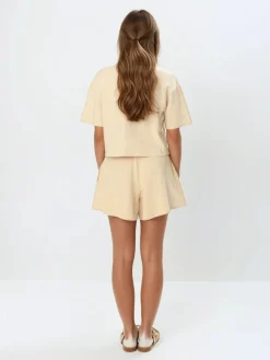 MOHITO Bawełniane szorty beu017cowy New