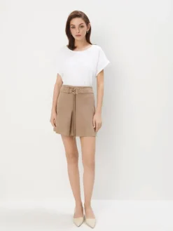 MOHITO Bawełniany biały t-shirt biau0142y Fashion
