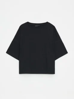 MOHITO Bawełniany t-shirt czarny Best