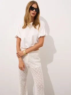MOHITO Bawełniany t-shirt biau0142y Outlet