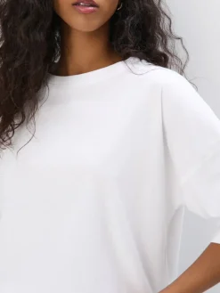 MOHITO Bawełniany t-shirt biau0142y Discount