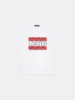 MOHITO Bawełniany t-shirt z nadrukiem biau0142y Best