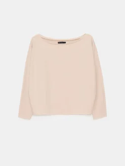 MOHITO Beżowa bluza z dekoltem w łódkę beu017cowy New