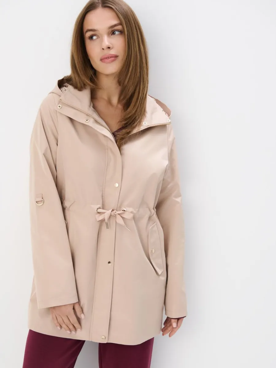 MOHITO Beżowa kurtka parka beu017cowy Clearance