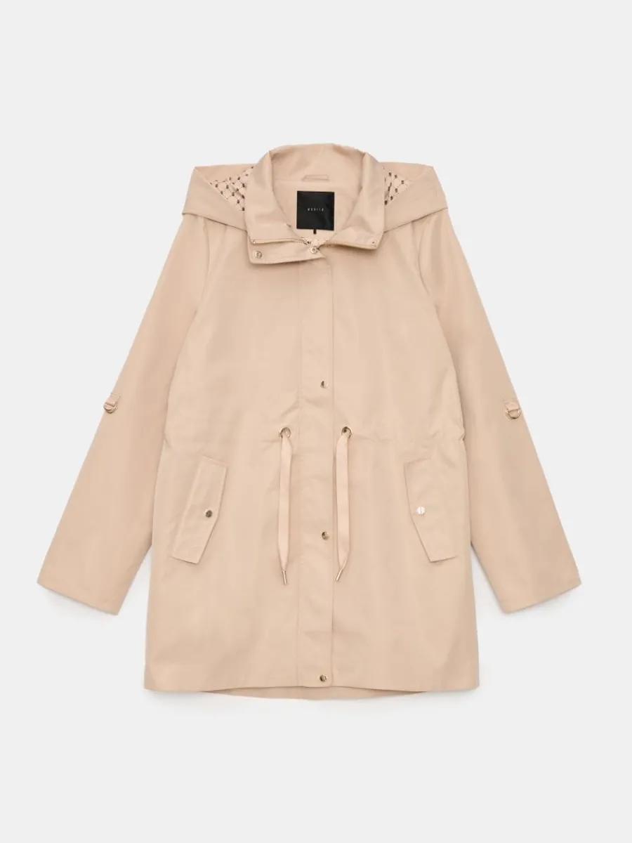 MOHITO Beżowa kurtka parka beu017cowy Clearance