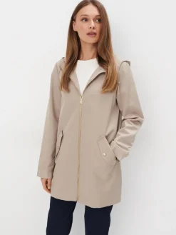 MOHITO Beżowa parka beu017cowy New