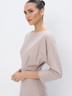 MOHITO Beżowa sukienka midi beu017cowy Sale