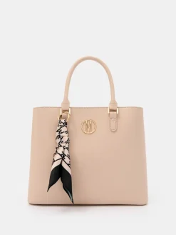 MOHITO Beżowa torebka city bag beu017cowy Best
