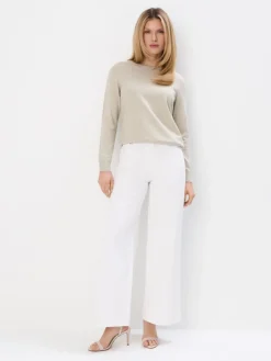 MOHITO Beżowy sweter z wiskozą turkusowy Best
