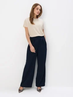 MOHITO Beżowy sweter z wiskozą i metalizowaną nitką beu017cowy Outlet