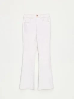 MOHITO Białe jeansy flare biau0142y Hot