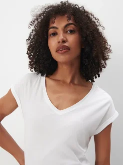 MOHITO Biały t-shirt z krótkim rękawem biau0142y Sale