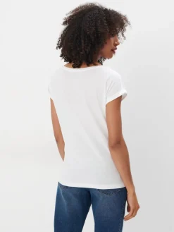 MOHITO Biały t-shirt z krótkim rękawem biau0142y Sale