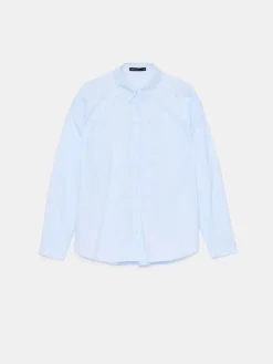 MOHITO Błękitna koszula z ozdobnymi elementami bu0142u0119kitny Clearance
