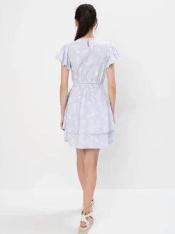 MOHITO Błękitna sukienka mini z modalem bu0142u0119kitny Online