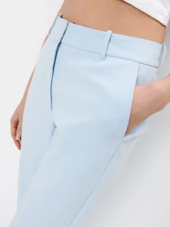 MOHITO Błękitne spodnie cygaretki bu0142u0119kitny New