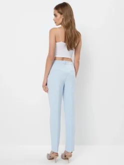 MOHITO Błękitne spodnie cygaretki bu0142u0119kitny New