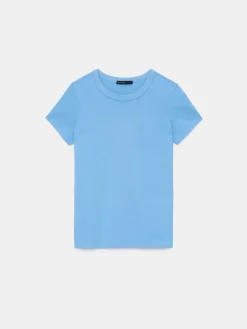 MOHITO Błękitny t-shirt basic niebieski Clearance