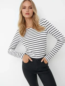 MOHITO Bluzka w paski biau0142y Clearance