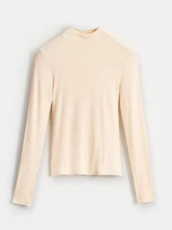 MOHITO Bluzka z lyocellem beu017cowy Sale
