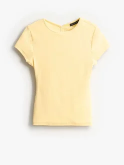 MOHITO Bluzka z odkrytymi plecami u017cu00f3u0142ty Outlet