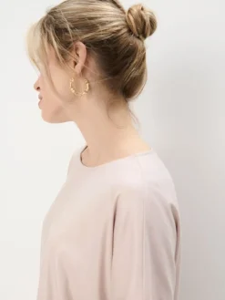 MOHITO Bluzka z połyskiem pastelowy ru00f3u017cowy Fashion