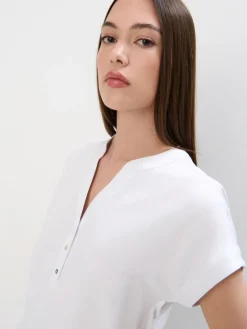 MOHITO Bluzka z wiskozy biau0142y Fashion