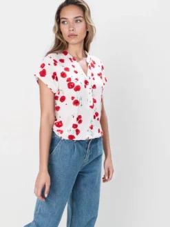 MOHITO Bluzka z wiskozy biau0142y Discount