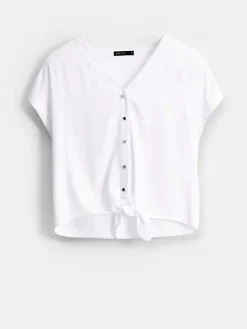 MOHITO Bluzka z wiskozy biau0142y Online