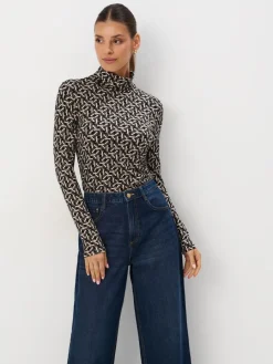 MOHITO Bluzka z wiskozy czarny Fashion