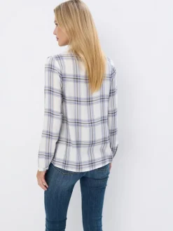 MOHITO Bluzka z wiskozy kremowy Fashion