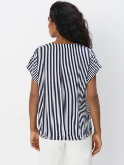 MOHITO Bluzka z wiskozy w paski biau0142y Discount