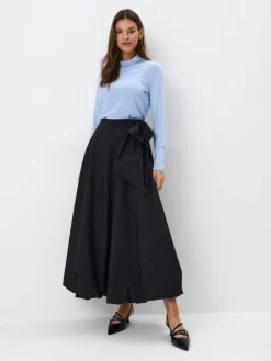 MOHITO Bluzka ze stójką bu0142u0119kitny Discount