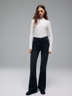 MOHITO Bluzka ze stójką kremowy Fashion