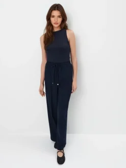 MOHITO Body z odkrytymi plecami granatowy Fashion