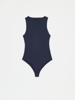 MOHITO Body z odkrytymi plecami granatowy Fashion