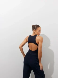 MOHITO Body z odkrytymi plecami granatowy Fashion