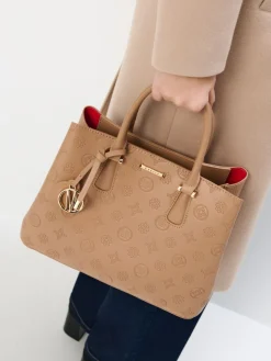 MOHITO Brązowa torebka city bag beu017cowy Fashion
