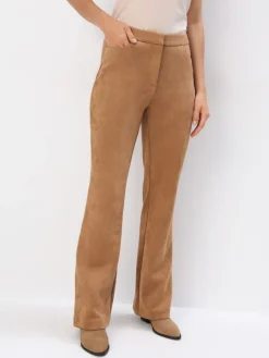 MOHITO Brązowe spodnie bootcut bru0105zowy Discount