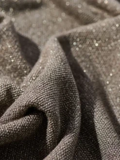 MOHITO Brązowy sweter z wiskozą i metalizowaną nitką khaki New